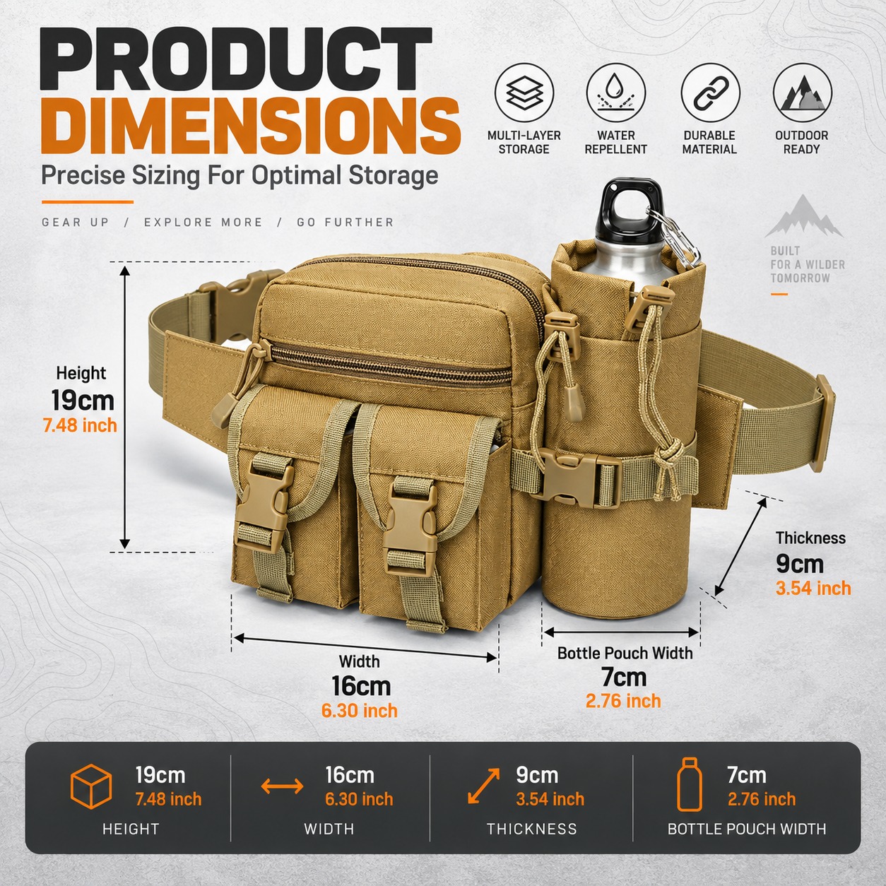 Marsupio Tattico Multifunziona - Hiking Backpack Waterproof recensione e prezzo