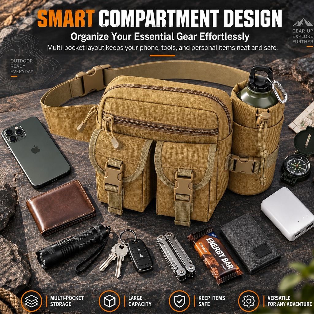 Marsupio Tattico Multifunziona - Hiking Backpack Waterproof recensione e prezzo